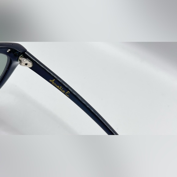 Amelia E 7303 Black Oval Cat-Eye Sunglasses Frames Only - Picture 7 of 8